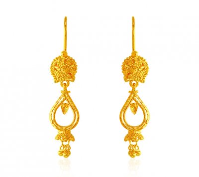 22K Gold Earrings ( 22Kt Gold Fancy Earrings )