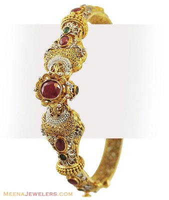 22k Designer Antique kada(1 Pc) ( Antique Bangles )