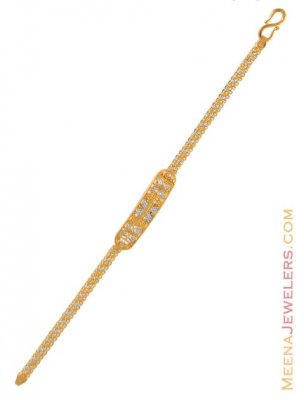 Gold two tone baby bracelet ( 22Kt Baby Bracelets )