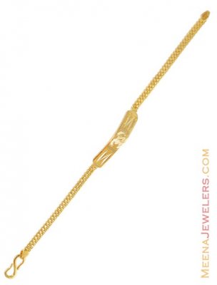 Gold fancy om baby bracelet ( 22Kt Baby Bracelets )