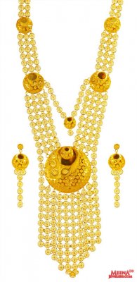 22k Yellow Gold  Necklace Set ( 22 Kt Gold Sets )