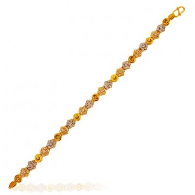 22K Gold CZ Bracelet ( Ladies Bracelets )