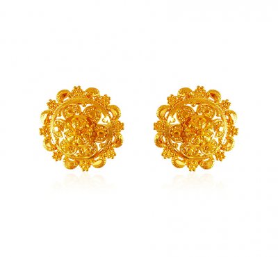 22K Gold Filigree Tops ( 22 Kt Gold Tops )