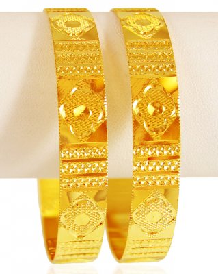 22 Karat Gold Kada (2 PCs) ( Kadas )