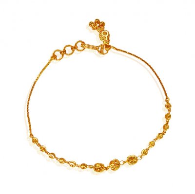 22K Gold Balls Ladies Bracelet ( Ladies Bracelets )