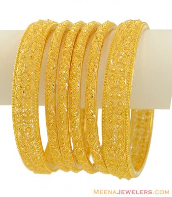 22K Gold Bangles Set (2 Kada) ( Set of Bangles )