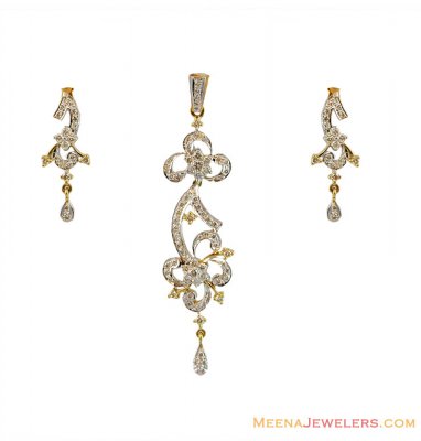 Fancy Diamond Pendant Set ( Diamond Pendant Sets )