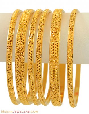 Filigree Bangles Set(22k)(Set of 6) ( Set of Bangles )