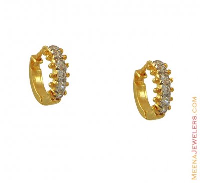 22k Signity Clip Ons ( Clip On Earrings )
