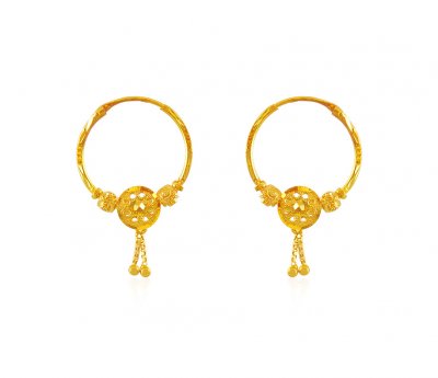 22K Gold Hoop Earrings  ( Hoop Earrings )
