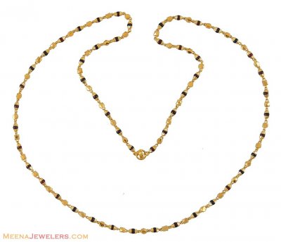 Indian Tulasi Mala (22K Gold) ( 22Kt Long Chains (Ladies) )