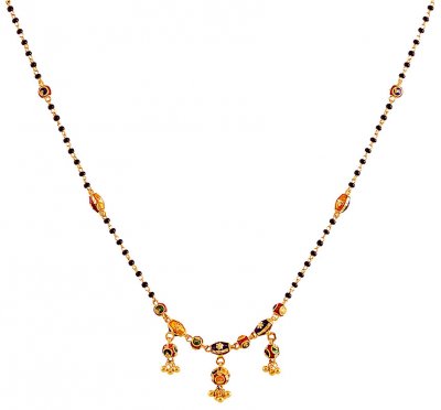 Meenakari 22k Gold Mangalsutra  ( MangalSutras )