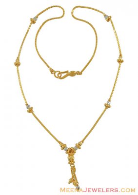 Gold Fancy 2 tone Chain ( 22Kt Gold Fancy Chains )