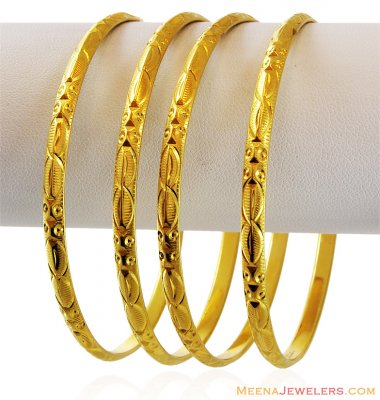 Machine Bangles Set 22k ( Set of Bangles )