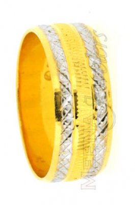 22K Gold Wedding band 2 Tone ( Wedding Bands )