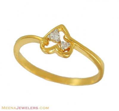 Gold Fancy Ring ( 22K) ( Ladies Signity Rings )
