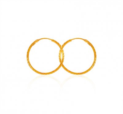 22k Gold Hoop Earrings ( Hoop Earrings )