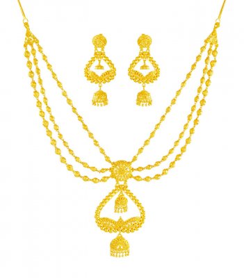 22 Karat Gold Necklace Set ( 22 Kt Gold Sets )
