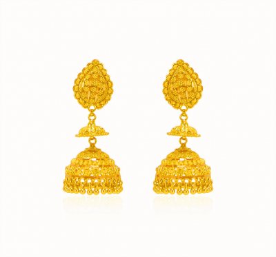 22kt Gold Long Earrings ( Long Earrings )