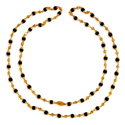 22 Karat Gold Tulsi Mala ( 22Kt Long Chains (Ladies) )