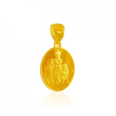 22k Gold reversible pendant ( Om Pendants )