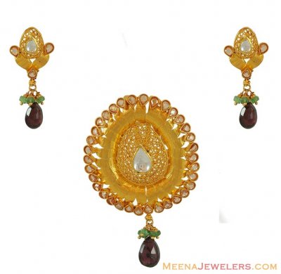 22K Antique Pendant Set ( Antique Pendant Sets )