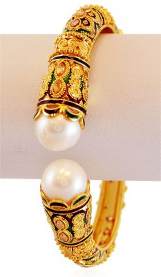 Exclusive Meenakari Pearl Kada ( Kadas )