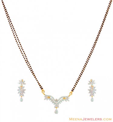 22k Star Signity Mangalsutra Set ( Gold Mangalsutra Sets )