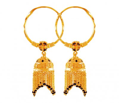 22K Gold Hoop Earrings ( Hoop Earrings )