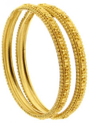 22 Kt Gold Bangles, 2 pcs ( Gold Bangles )