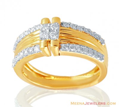 Fancy Style Mens Diamond Ring 18k ( Diamond Rings )