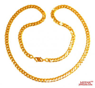 22K Gold Chain (24 In) ( Men`s Gold Chains )