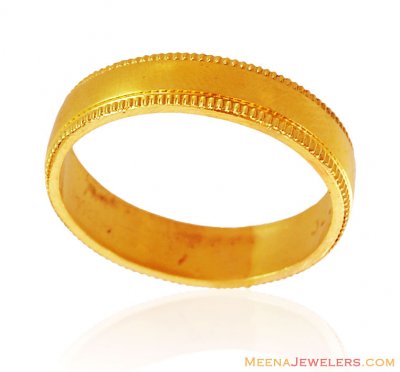 Milgrain Gold Band ( Wedding Bands )