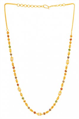 22Kt Gold Meenakari Chain ( 22Kt Gold Fancy Chains )