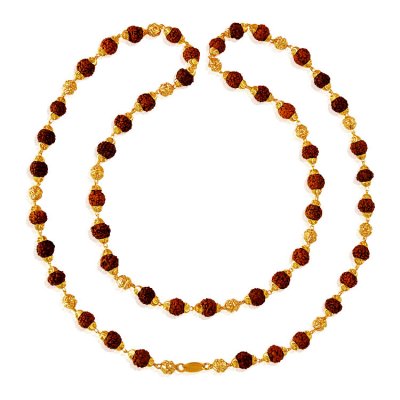 22kt Gold Rudraksh Mala ( Men`s Gold Chains )