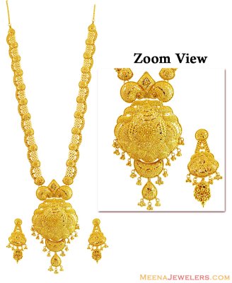 22K Filigree Long Patta Haar ( Bridal Necklace Sets )