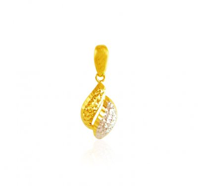 22K Gold Two Tone Pendant ( Fancy Pendants )