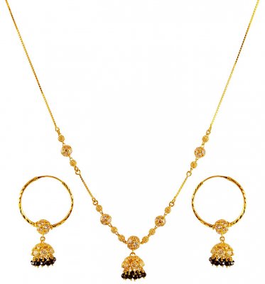 22Kt Gold Dokia Set  ( Light Sets )