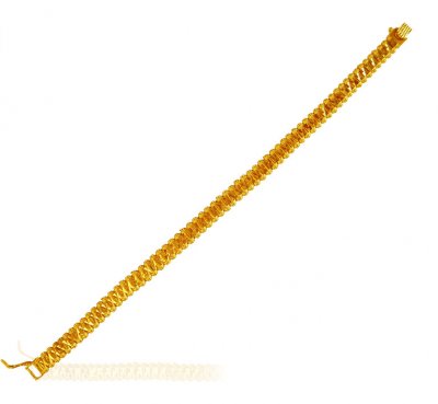 22Kt Gold Mens Bracelet ( Men`s Bracelets )