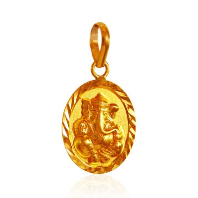 22Kt Gold Lord Ganesh Pendant ( Ganesh, Laxmi and other God Pendants )