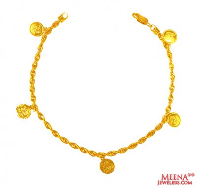 22k Gold Hanging Bracelet ( Ladies Bracelets )