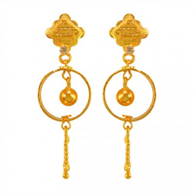 22Kt Gold Hoop Earrings ( Hoop Earrings )