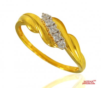 22kt Gold Signity Ring for ladies ( Ladies Signity Rings )