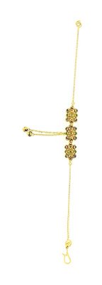 22 Kt Gold Meena Work Bracelet ( Ladies Bracelets )