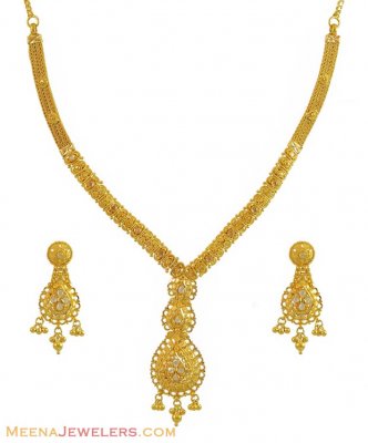 Indian Necklace Set (22Karat Gold) ( 22 Kt Gold Sets )