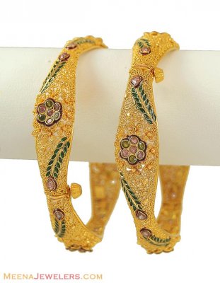 Indian Designer Meenakari Bangles ( Antique Bangles )