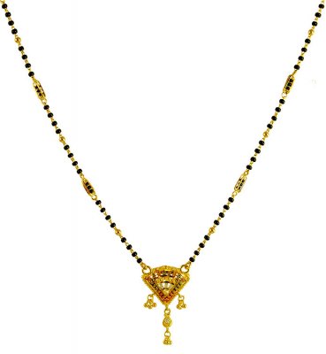 Three Tone 22Kt Gold Mangalsutra ( MangalSutras )