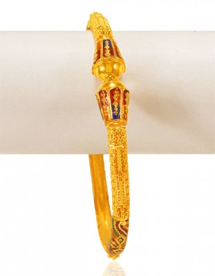 22kt Gold Machine Bangle (1pc) ( Gold Bangles )