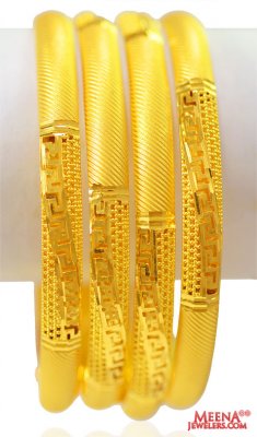 22K Gold Bangles (4pc) ( Gold Bangles )