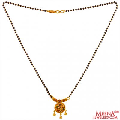 22k Gold Meenakari Mangalsutra  ( MangalSutras )